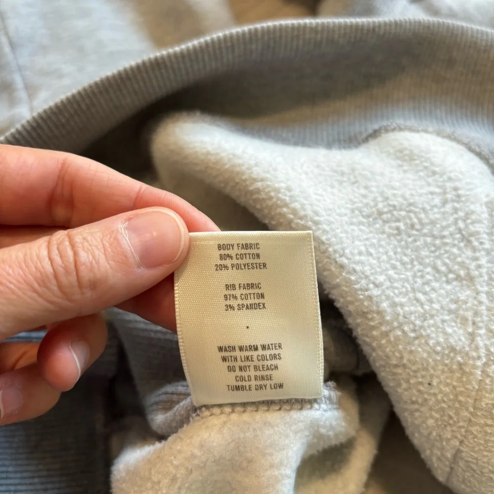 Tracksmith Gray Hooded Sweatshirt